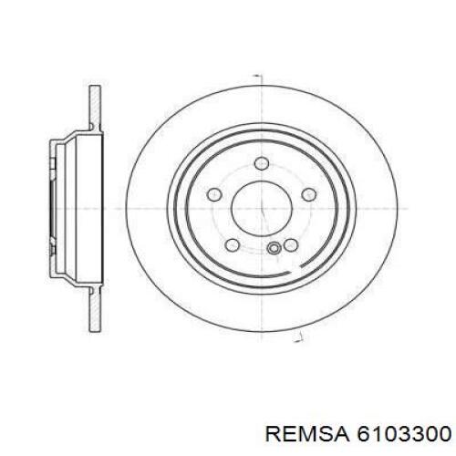 6103300 Remsa диск тормозной задний
