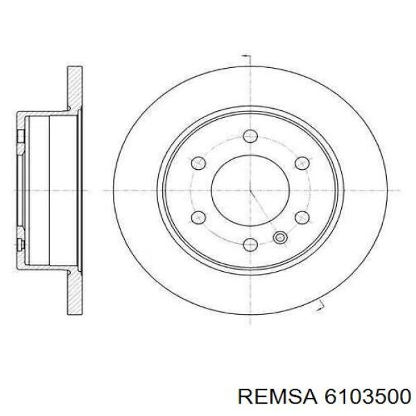 Тормозные диски 6103500 Remsa