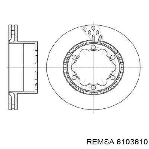 Тормозные диски 6103610 Remsa