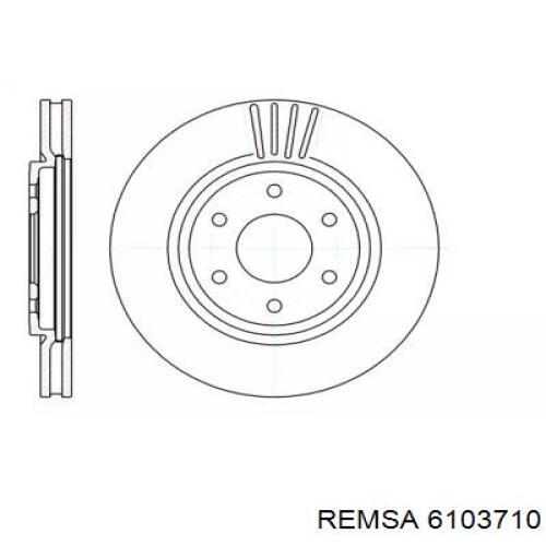 6103710 Remsa диск тормозной передний
