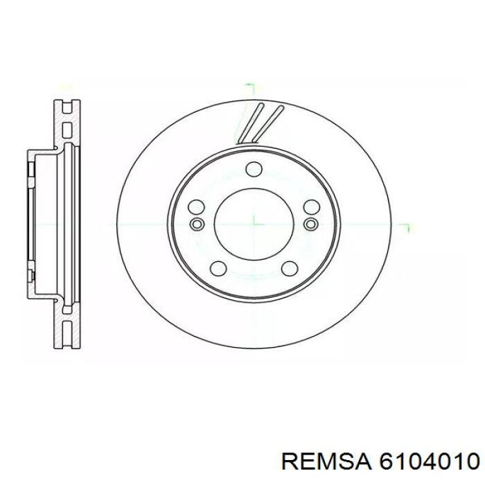 Передние тормозные диски 6104010 Remsa