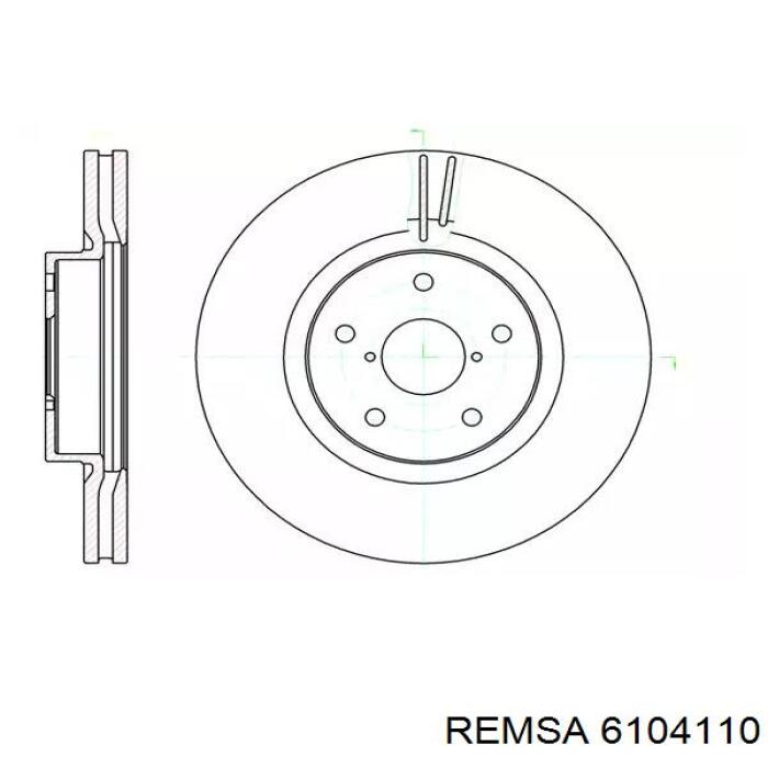 61041.10 Remsa диск тормозной передний