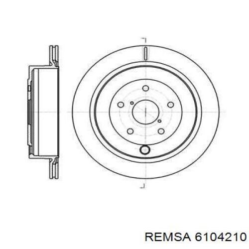 Тормозные диски 6104210 Remsa