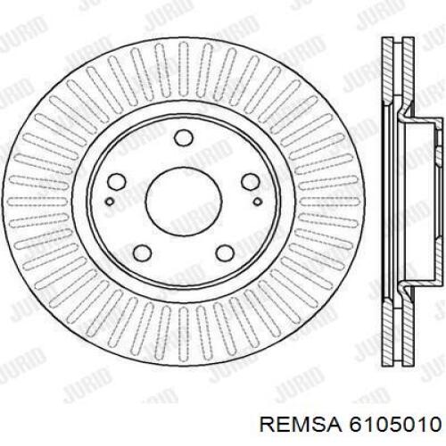 6105010 Remsa Диск тормозной передний