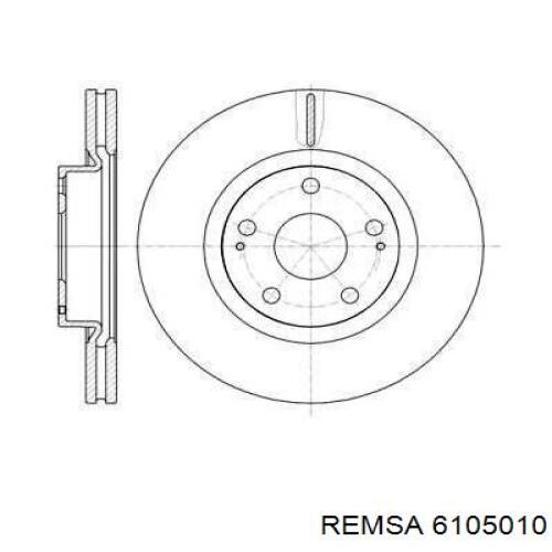 Передние тормозные диски 6105010 Remsa