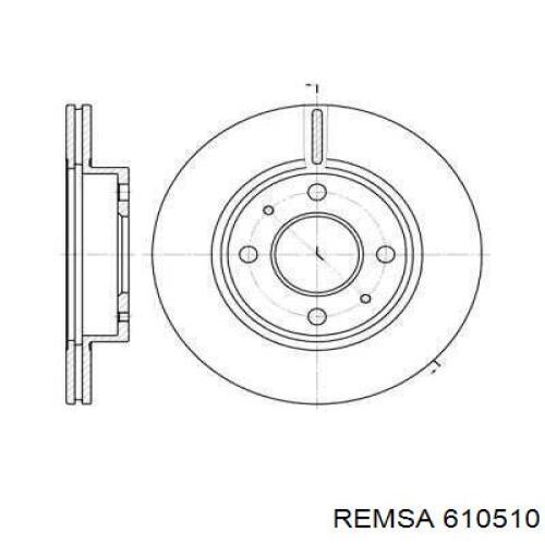610510 Remsa диск тормозной передний