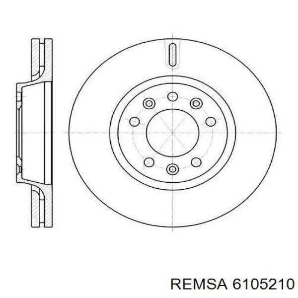 61052.10 Remsa диск тормозной передний