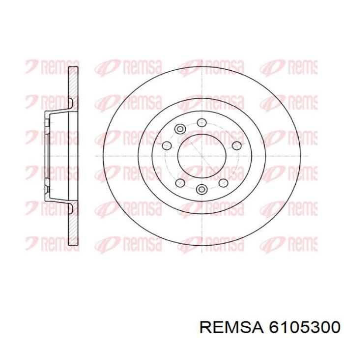 6105300 Remsa диск тормозной задний