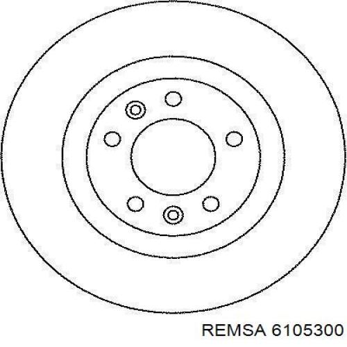 Купить 6105300 Remsa Диск тормозной задний
