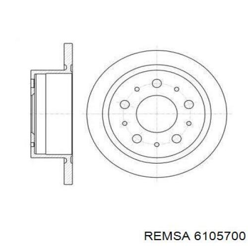 6105700 Remsa диск тормозной задний