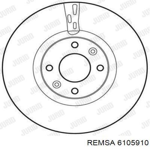Передние тормозные диски 6105910 Remsa