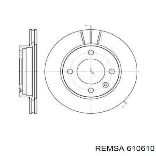 6106.10 Remsa диск тормозной передний