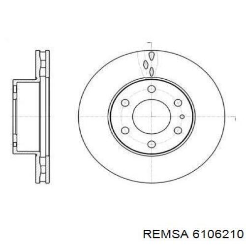 6106210 Remsa диск тормозной передний