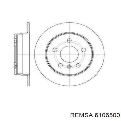 Тормозные диски 6106500 Remsa