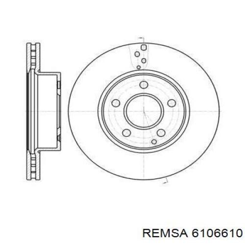 6106610 Remsa диск тормозной передний