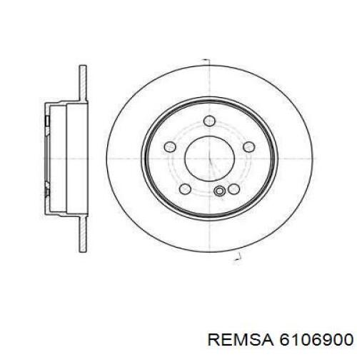 Тормозные диски 6106900 Remsa