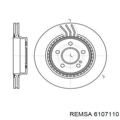 6107110 Remsa тормозные диски
