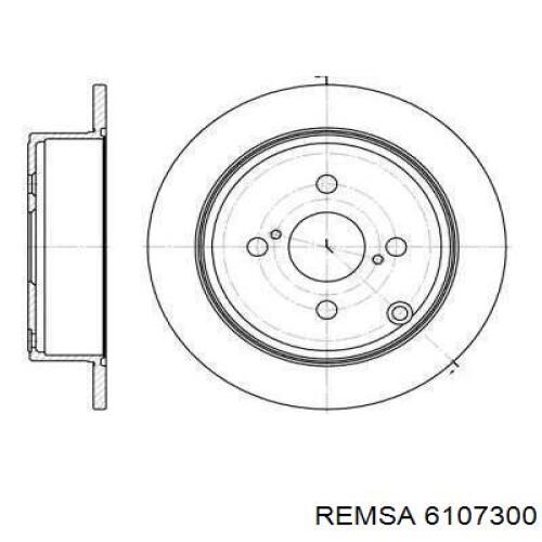 6107300 Remsa диск тормозной задний