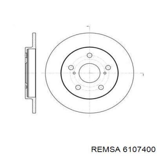 Купить 6107400 Remsa Диск тормозной задний