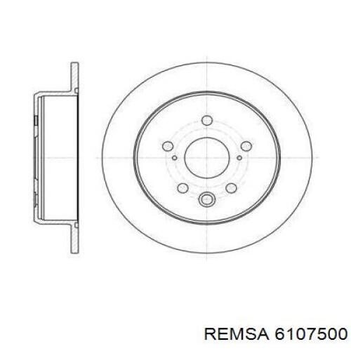 Тормозные диски 6107500 Remsa