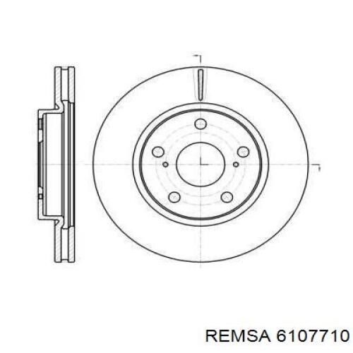 Передние тормозные диски 6107710 Remsa