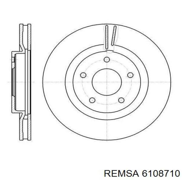 61087.10 Remsa диск тормозной передний
