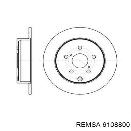 Тормозные диски 6108800 Remsa