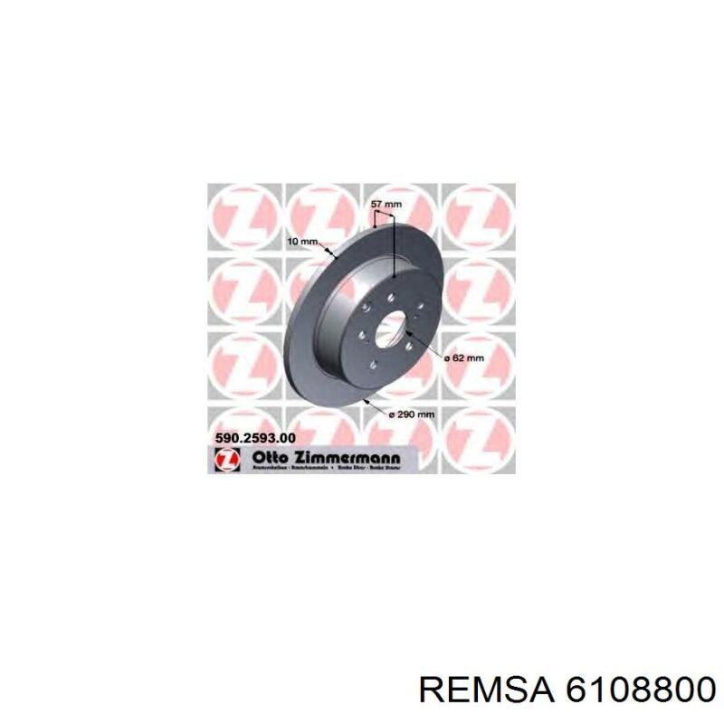 Задний тормозной диск Remsa 6108800 цена, от 46.20 USD