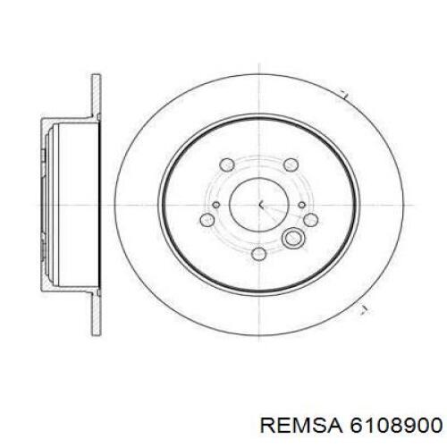 Тормозные диски 6108900 Remsa