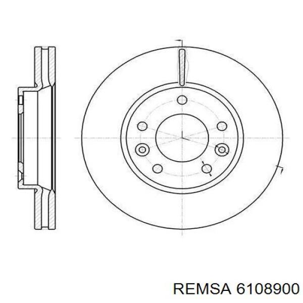 Задний тормозной диск Remsa 6108900 цена, от 41.84 USD