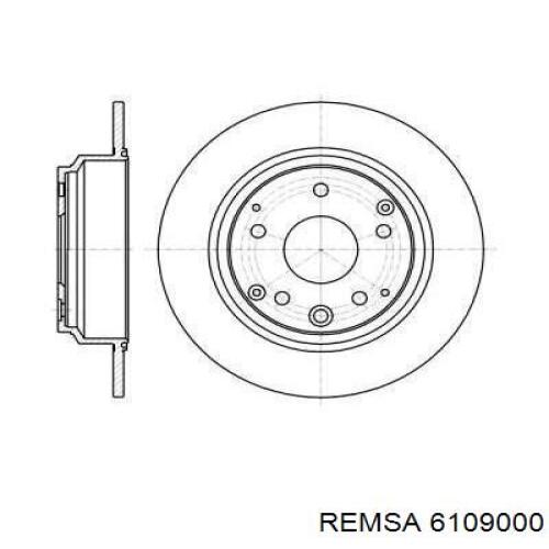 Тормозные диски 6109000 Remsa