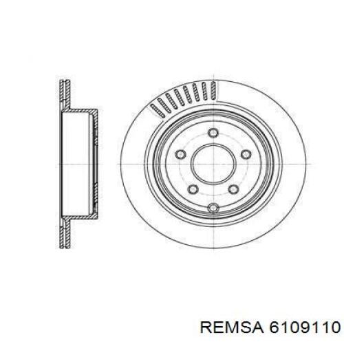 Тормозные диски 6109110 Remsa