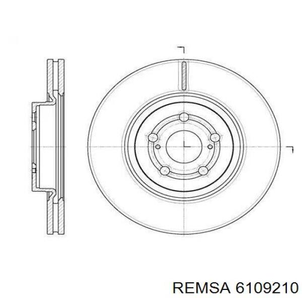 61092.10 Remsa диск тормозной передний