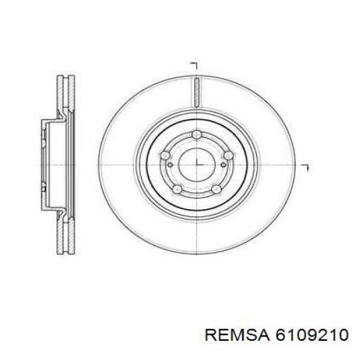 Передний тормозной диск Remsa 6109210