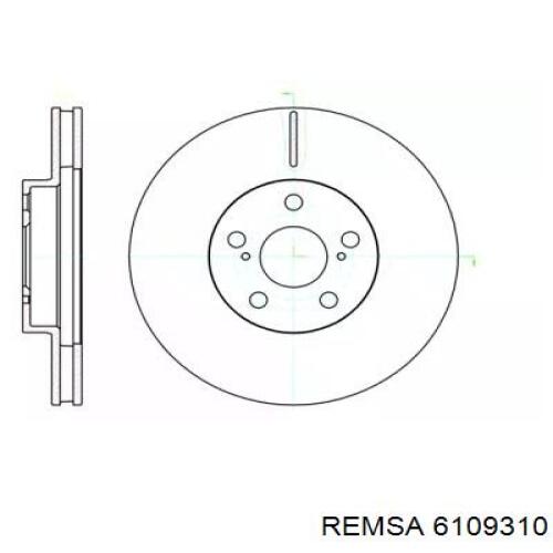 6109310 Remsa диск тормозной передний