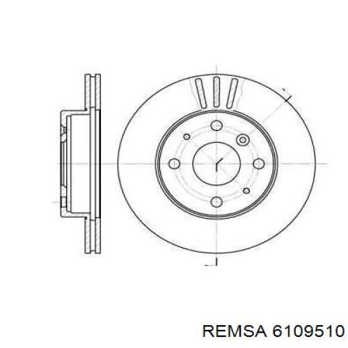 6109510 Remsa Диск тормозной передний