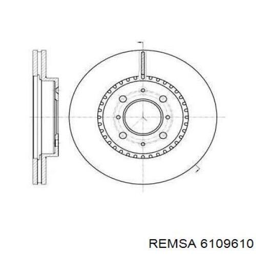 Передние тормозные диски 6109610 Remsa