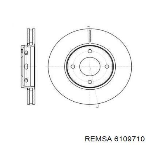 Передние тормозные диски 6109710 Remsa