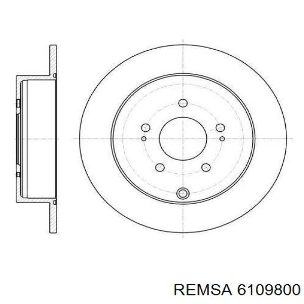 61098.00 Remsa диск тормозной задний