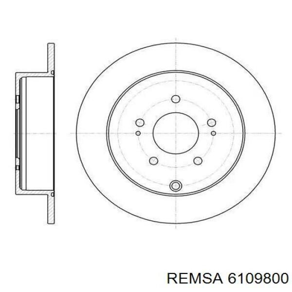 Тормозные диски 6109800 Remsa