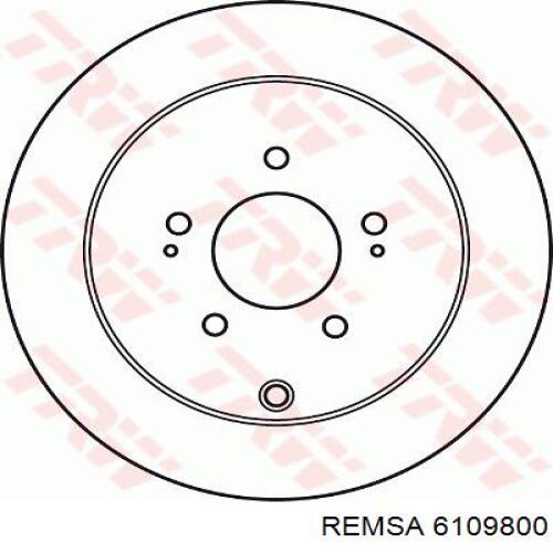 Купить 6109800 Remsa Диск тормозной задний