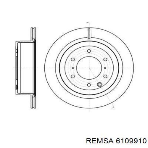 6109910 Remsa диск тормозной задний