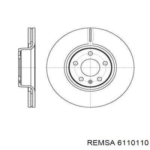6110110 Remsa диск тормозной передний