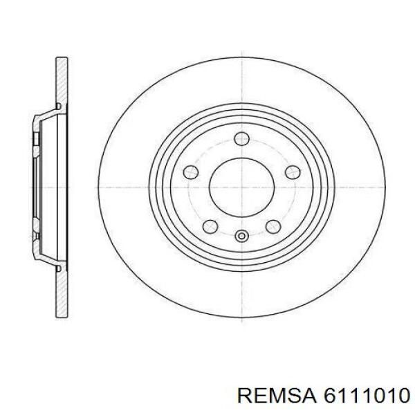 Передний тормозной диск Remsa 6111010