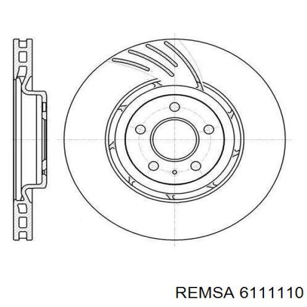 6111110 Remsa диск тормозной передний