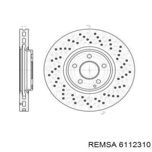 61123.10 Remsa диск тормозной передний