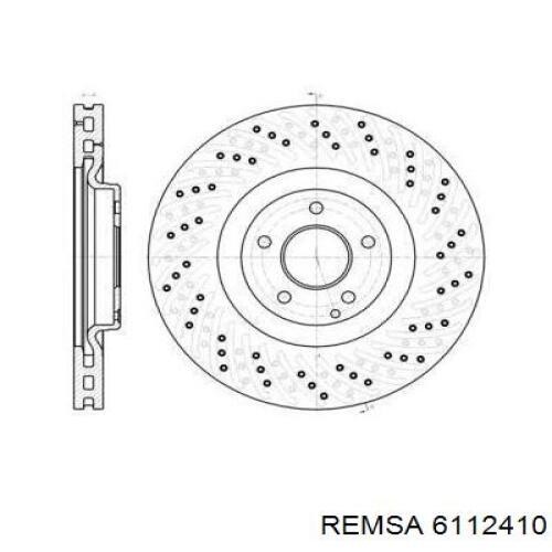 Передние тормозные диски 6112410 Remsa