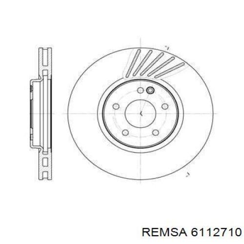 Передние тормозные диски 6112710 Remsa