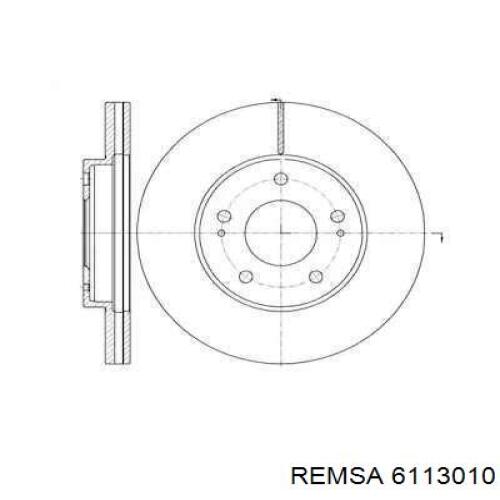 Передние тормозные диски 6113010 Remsa