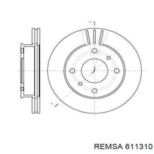 Передние тормозные диски 611310 Remsa